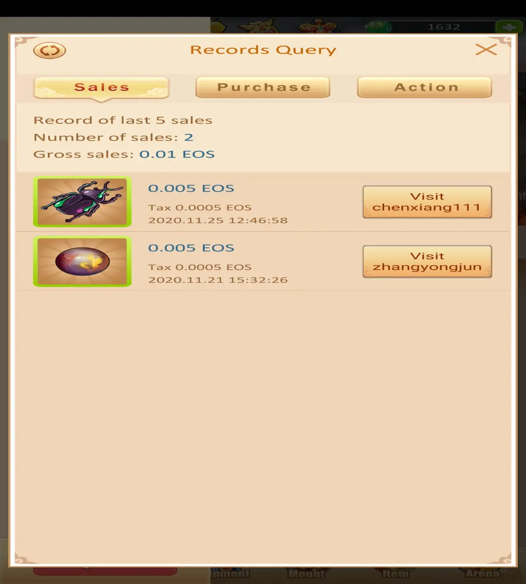 My sales so far