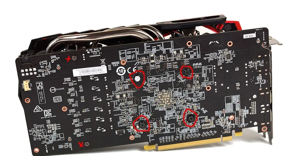 MSI RX 470 backside