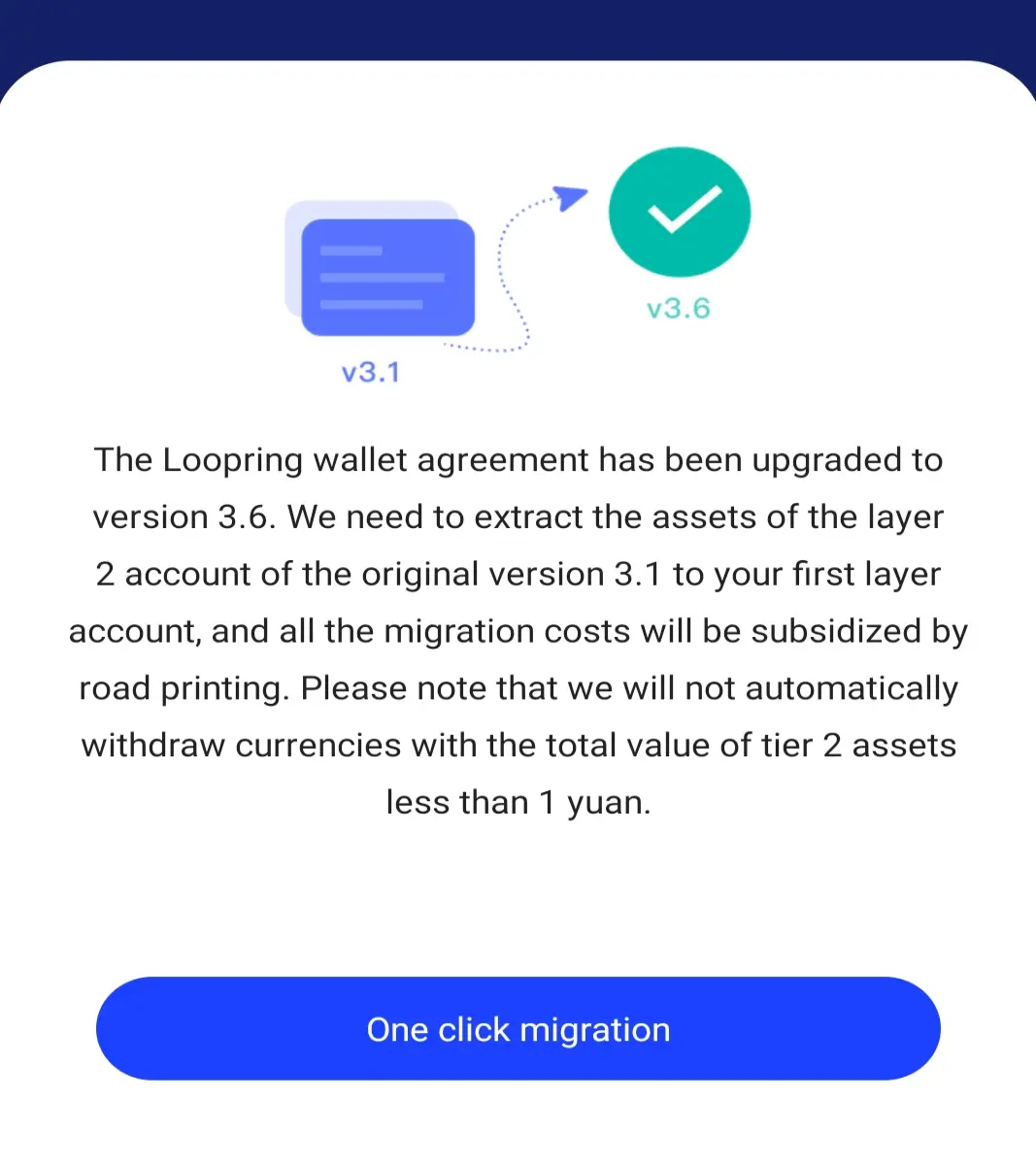 loopring wallet update