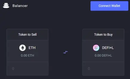 Buy DEFI+L on Balancer