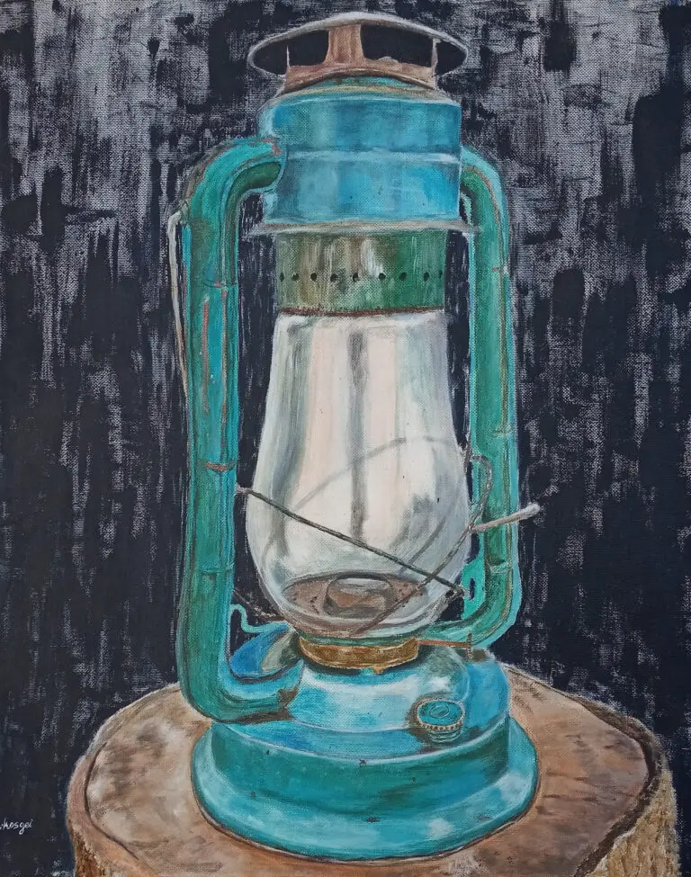 Light the Future Oil on canvas painting