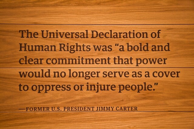 The Universal Declaration of Human Rights was