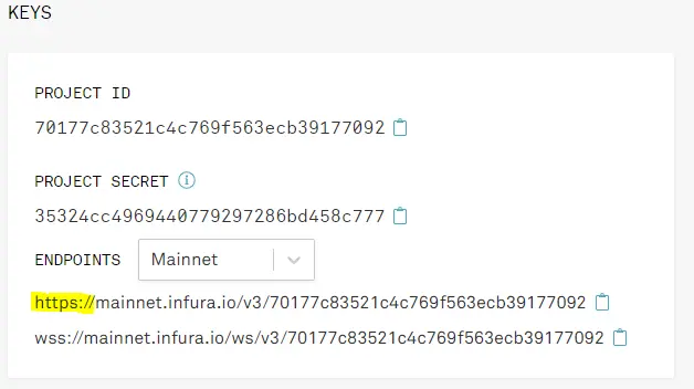 Infura Endpoint