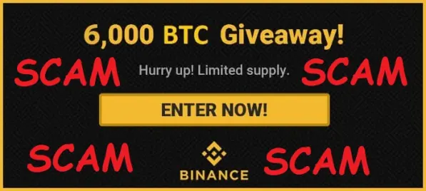 Binance Dex Scammed Giveaway