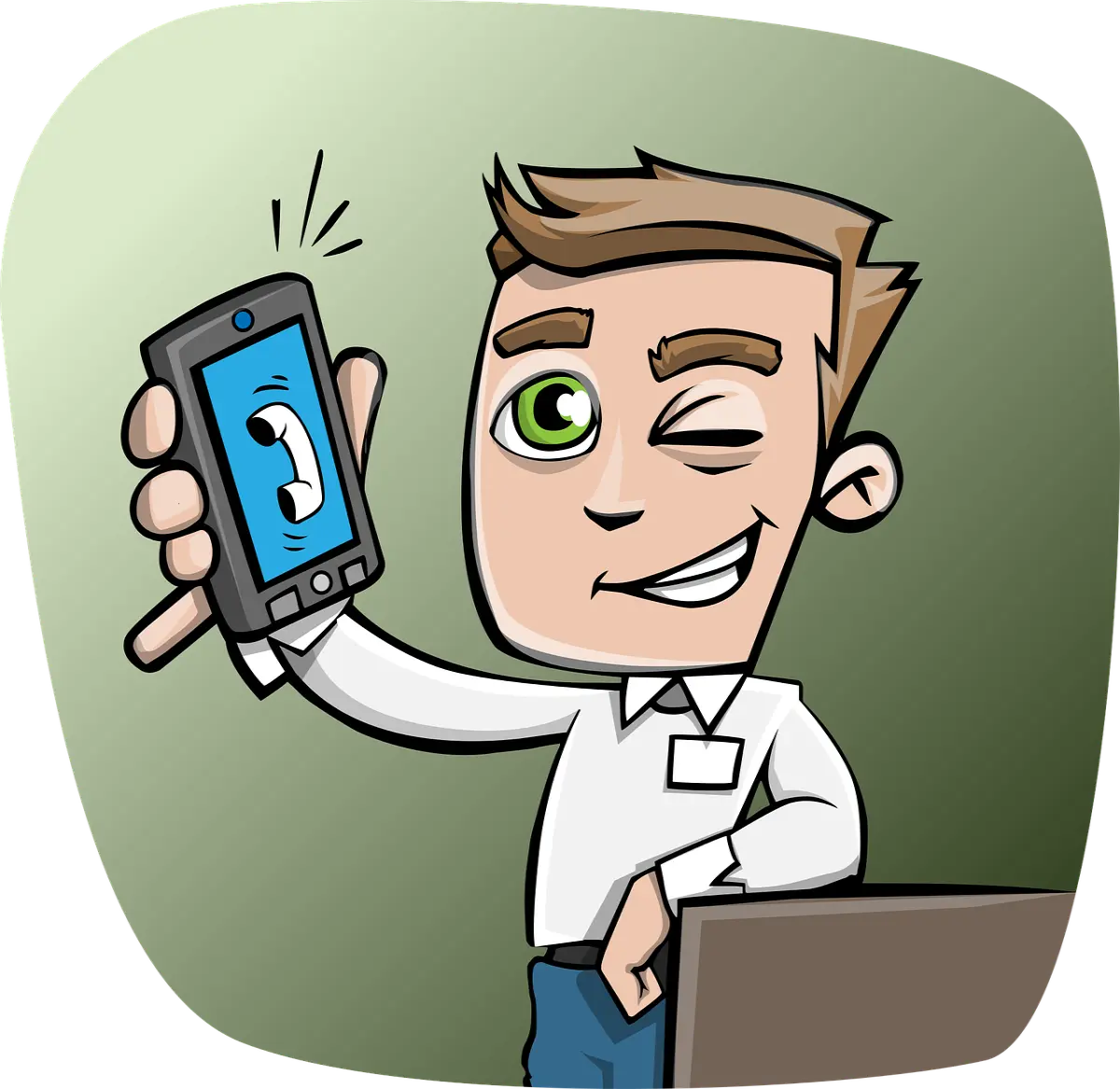 Man With Cell Phone