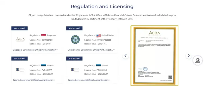 Regulation and Licensing