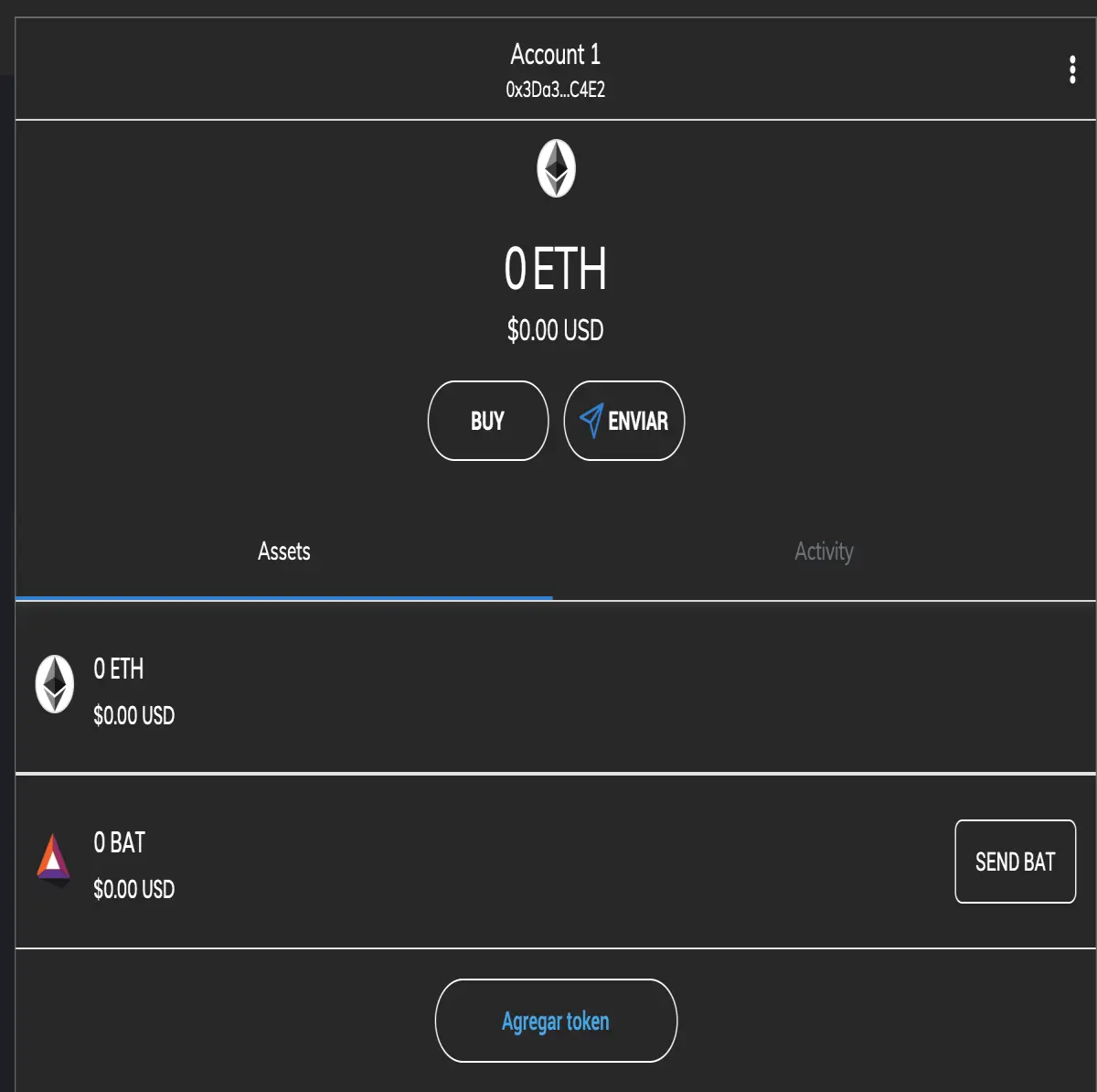 brave wallet account
