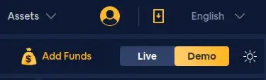 Live or Demo Mode Switch