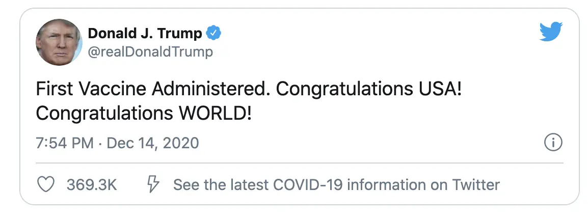 donald trump, covid-19 vaccine, pfize