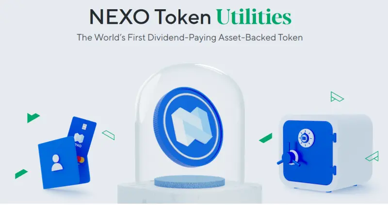 Nexo token page from Nexo's website