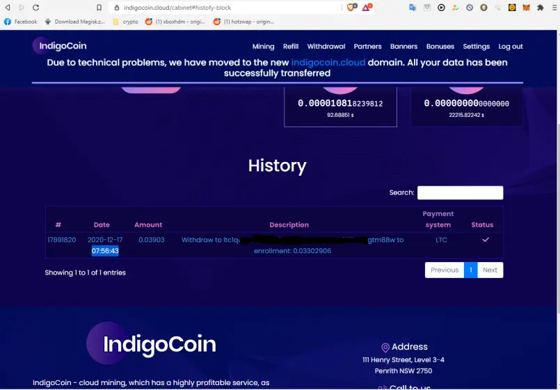 ont he blockchain