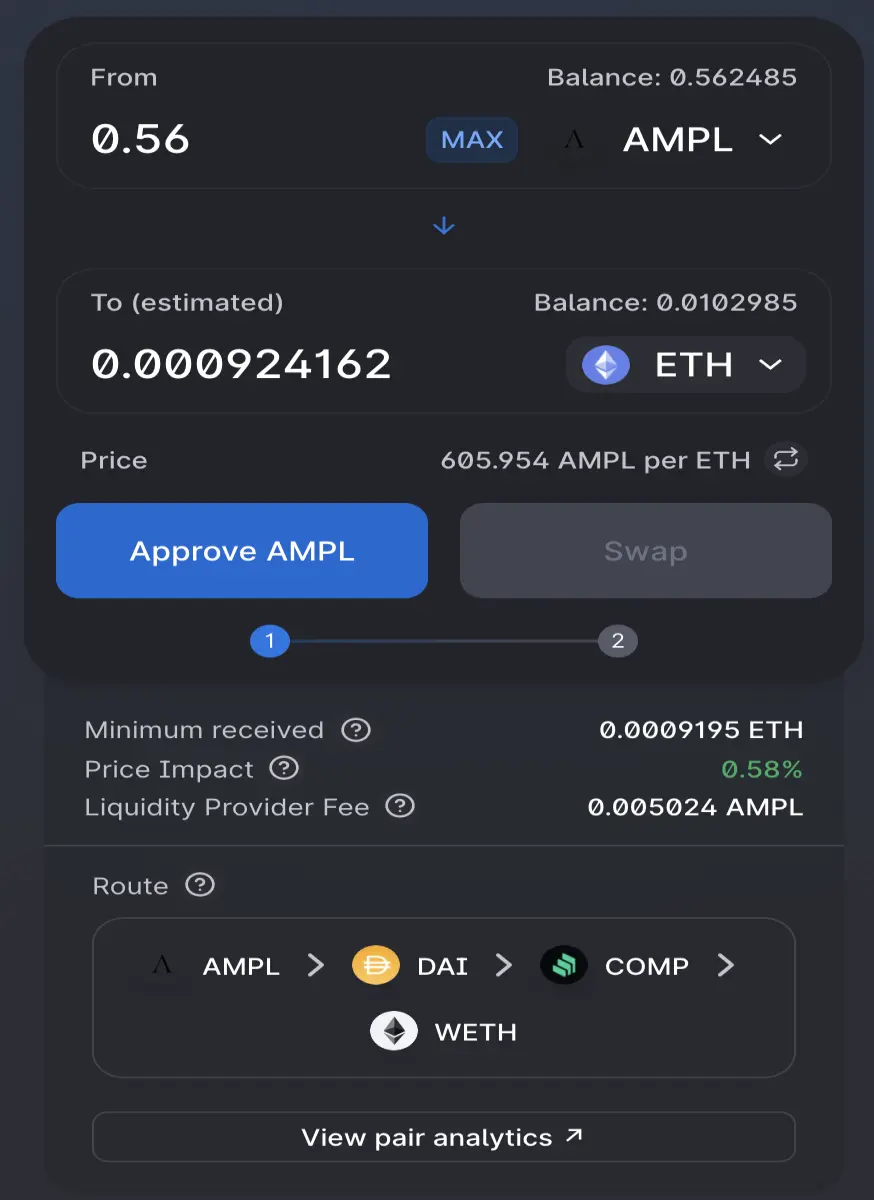 setup amount