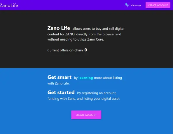 Zanolife: Sample Landing Page