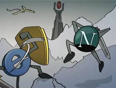 Internet Explorer vs Netscape