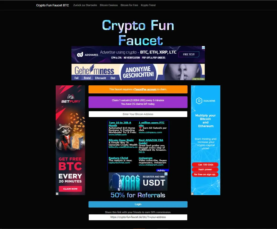 crypto fun faucet