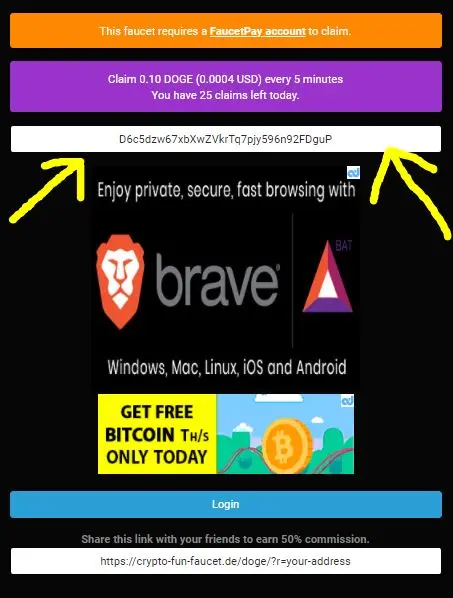 crypto faucet