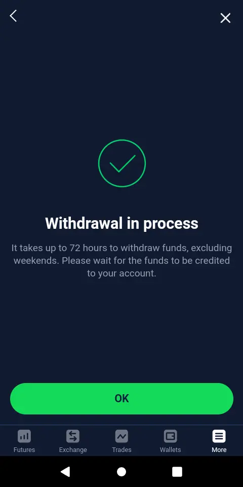 Withdrawal stormgain