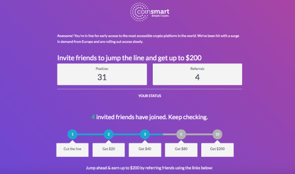 coinsmart referrals
