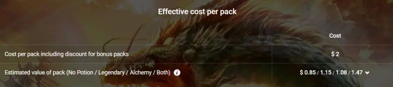 Pack Value