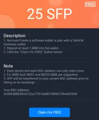 SafePal Deposit BNB