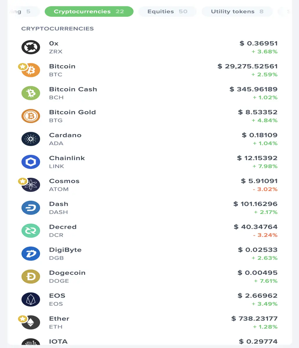 cryptocurrencies