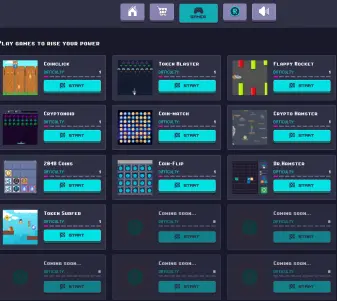 You can choose between 10 different games to increase you reward!