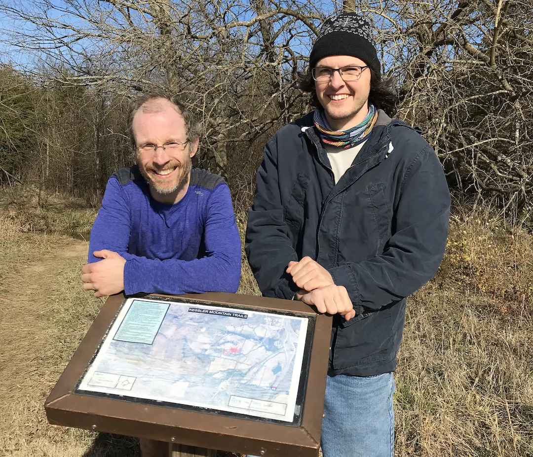 Erich and I at the Kessler Trail Head