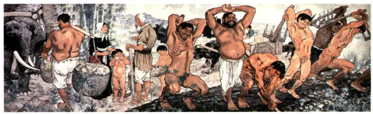 “Yu Gong rimuove la montagna” (愚公移山) 1940