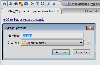 Favoritos en Flock
