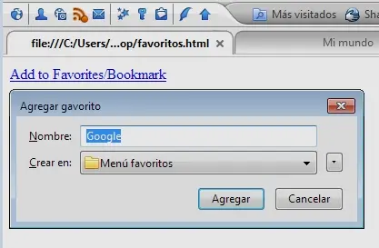 Favoritos en Flock