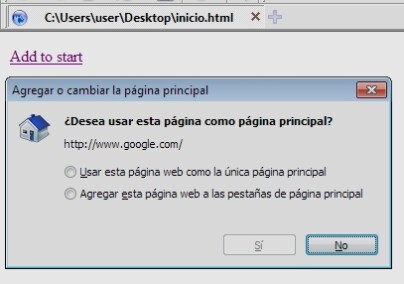 Página de inicio en Avant