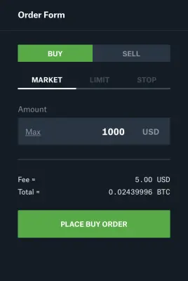 Coinbase Pro Bitcoin Purchase