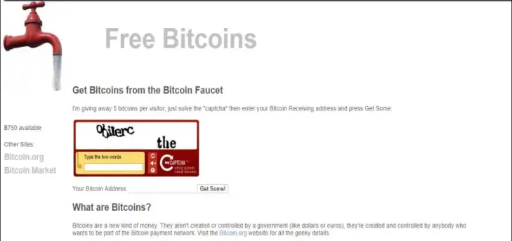 Free Bitcoin Faucet - 5 BTC
