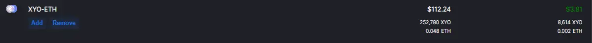 XYO ETH Liquidity Image 3