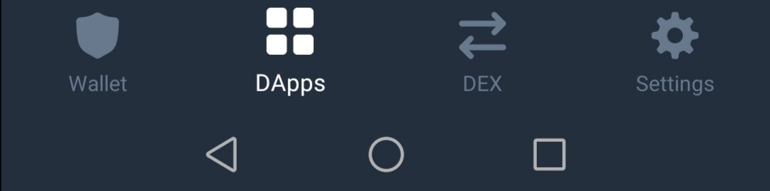 Select the DApps tab.