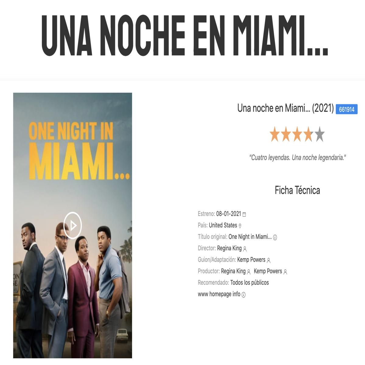 estrenos cine hoy one night