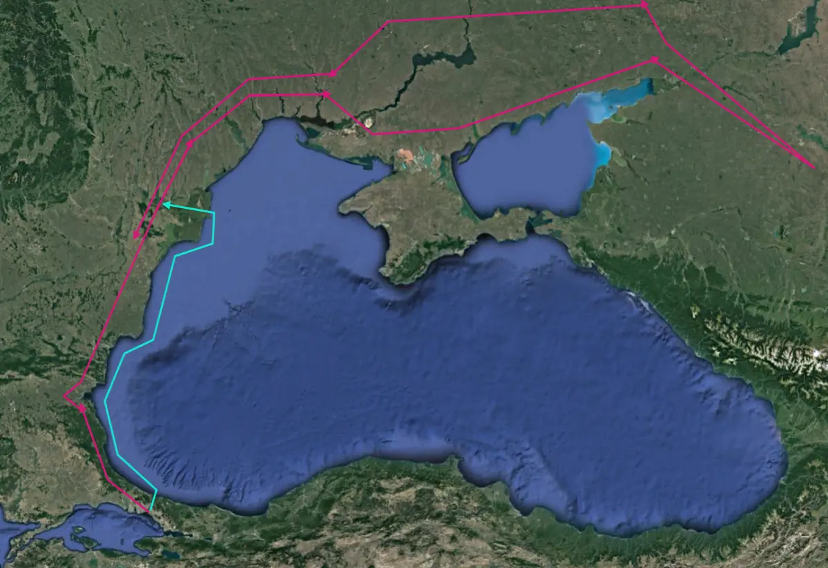 Scythian campaign route