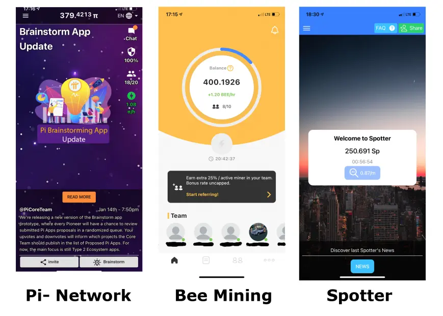 Three Free Mining