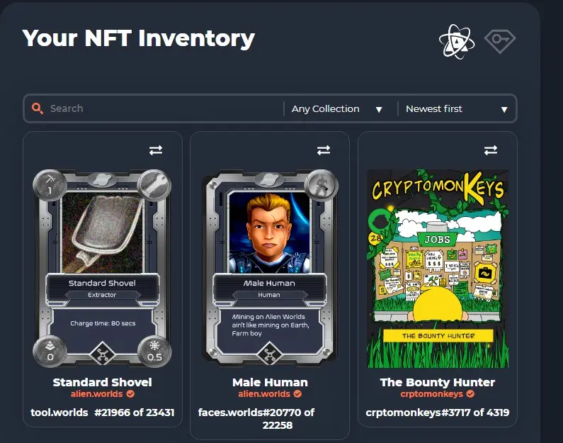 Free NFT from AlienWorld