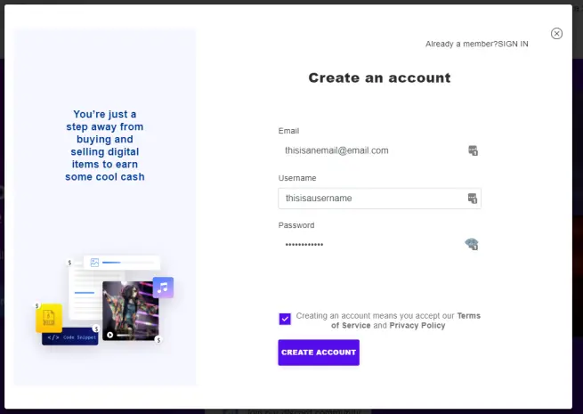 Signup image
