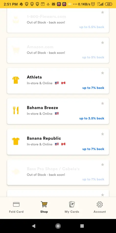 Large Variety Of Retailers