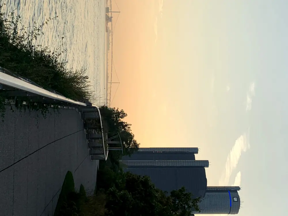 GM Towers with bridge to Canada in the background