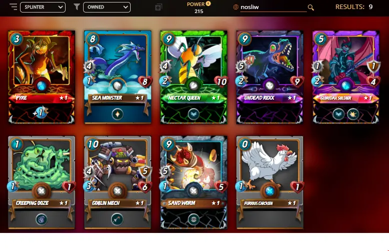 current cards