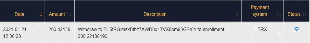 trx payment