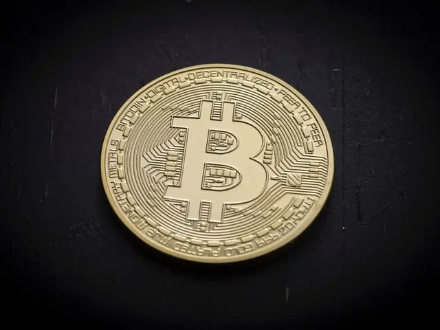 Bitcoin closeup