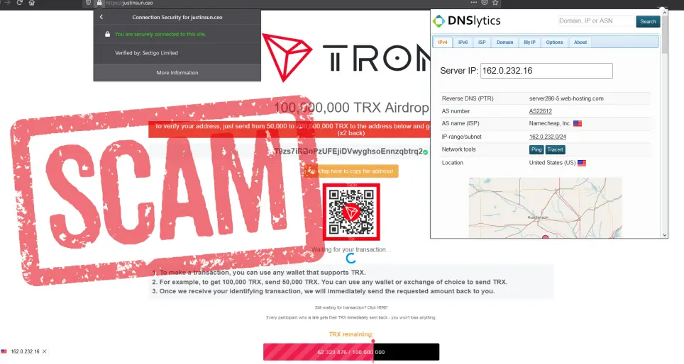 fake tron AIRDROP