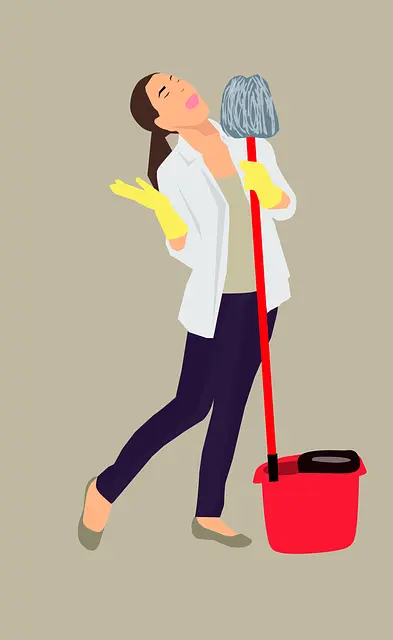 mopping, house work, maid