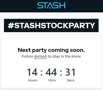 Stash Stock Party Today
