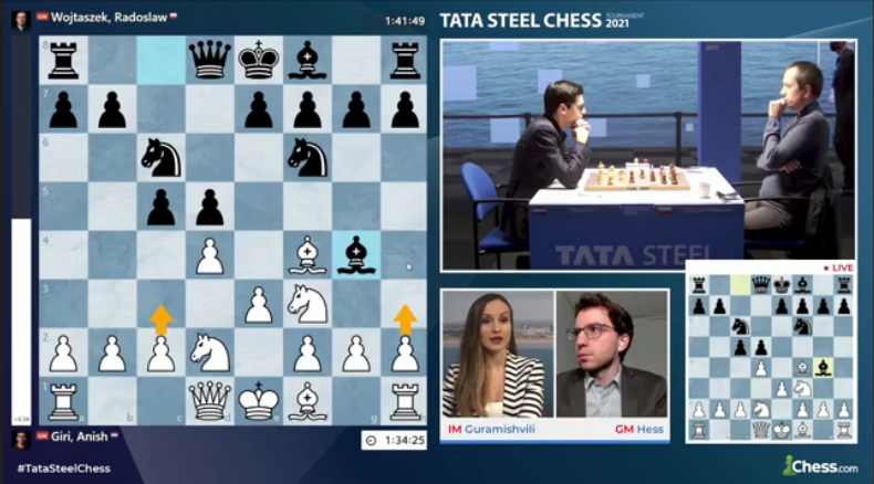 IM Guramashvili comments the game of her husband