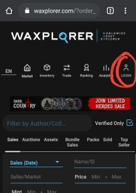 login waxplorer